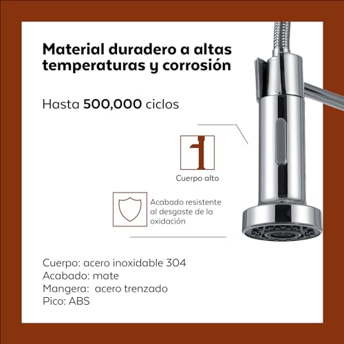 Pingoo.casa, Torneira para Cozinha Misturador Monocomando Envira - Prata