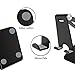 CreaDream Adjustable Cell Phone Stand, Phone Stand, Cradle, Dock, Holder, Aluminum Desktop Stand Compatible with Phone Xs Max Xr 8 7 6 6s Plus SE Charging, Accessories Desk,All Mobile Phones-Black