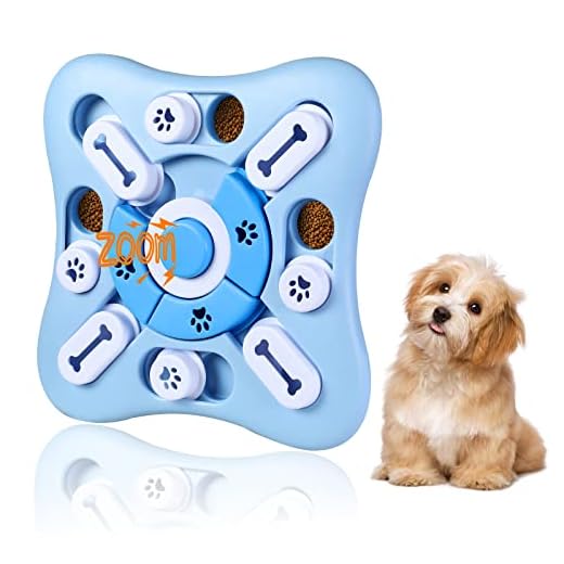 Romon Juguetes Rompecabezas para Perros, Juguete Comedero Puzle con Sonido, Antideslizante Rompecabezas Interactivo para Perros, Juguete de Alimentación Lenta para Perros y Gatos