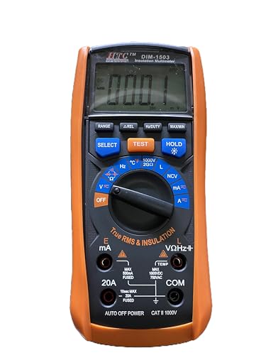 Image of HTC DIM 1503 Digital Handheld 1000 V Insulation Tester with AC /DC True RMS Multimeter By Skyking 