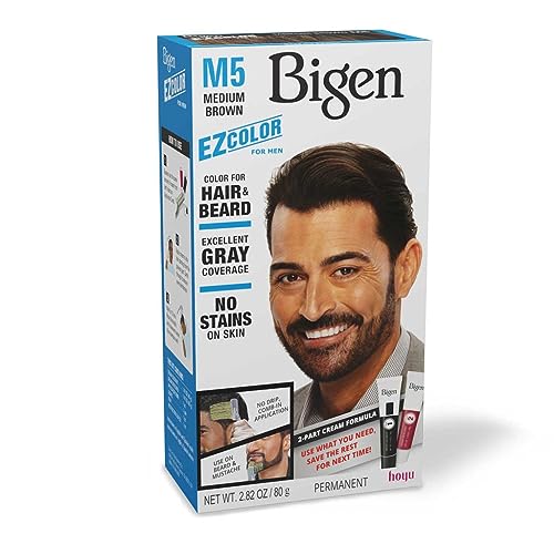 Bigen Ez Color For Men M5 Medium Brown Kit (Pack de 2) miniatura 1