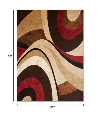 Tapete decorativo moderno abstracto 5'2"x7'2" miniatura 3