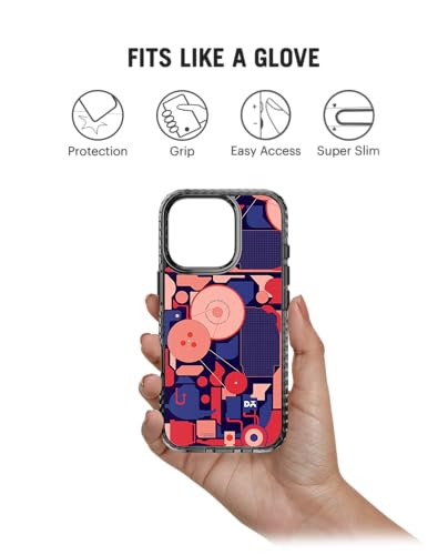 Image of DailyObjects Case for iPhone 16 Pro Compatible with Mag-Safe Wireless Charging, Stride 2.0 WalkMen Slim Shockproof Back Cover with Inner Magnetic Ring