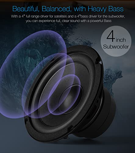 Image of F&D A110 70 W 2.1 Channel Wired Multimedia Speakers | Subwoofer Satellite Speaker | Wired Desktop Speakers | Home Theatre | Extra Bass | Speakers for Laptop & Pc | Mobile Connectivity