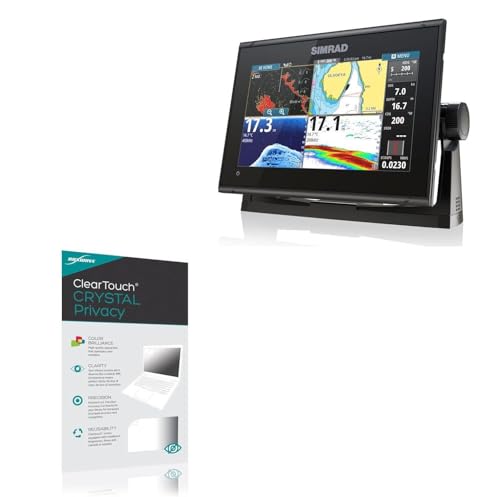 BoxWave Screen Protector Compatible with Simrad GO9 XSE - ClearTouch Crystal Privacy (2-Pack), Privacy Screen Protector Flexible Film Clear