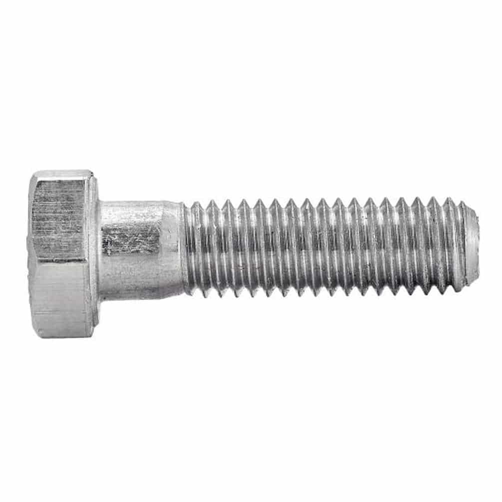 D-Work - Lote de 50 tornillos para metales, cabeza hexagonal, rosca parcial 10 x 110 mm, DIN 931, acero inoxidable, A4