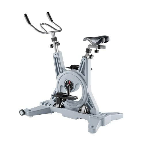 VINGLI Stainless Steel Aquatic Exercise Bike, Adjustable Height Stainless Steel Water Exercise Bicycle with PU Seat & Pedals, Water Bicycle for Pool Workout,Gym, Hotel Pool, Home Pool (Gray)