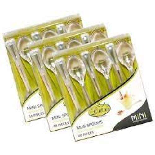 Lillian Tablesettings Mini Spoon | Clear | Pack Of 48 Plastic Serve-Ware, 48 Count (Spoons) #TOP7