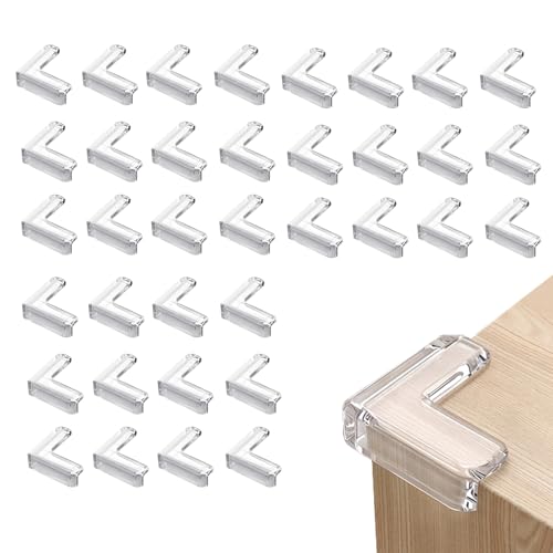 Image of 36 Pack Corner Protector Baby, Clear Baby Proof Corners and Edges Furniture Corner & Edge Safety Bumpers Table Corner Covers Protectors and Edge Guards for Baby Proofing, Sharp Edges
