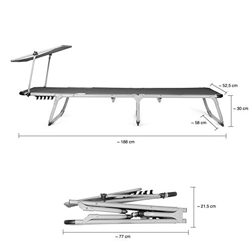 Park Alley sdraio pieghevole - sdraio da giardino