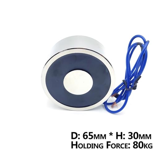Électro-aimant 24V pour automatisme | Fixation solide 80KG 800N - 4