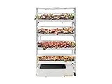OPCOM Farm Grow Wall- 144 Plant Vertical Growing Wall - All Year Round Indoor Farming - Height and Angle Adjustable LED Lights with Starter Kit (Easy Set Up with Soil Pots) (Hydroponic Option)