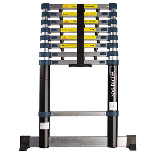 WORHAN SCALA 2.6m TELESCOPICA CAVALLETTO ESTENSIBILE ALLUMINIO 260cm 1K2.6A