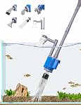 UPETTOOLS Nettoyeur de gravier pour aquarium - Aspirateur à eau automatique électrique amovible, changeur d'eau, nettoyeur de sable et d'algues, filtre changeur 110V/28W