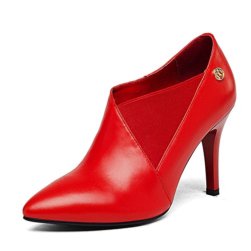 Chaussures en cuir à talons hauts style élégant automne