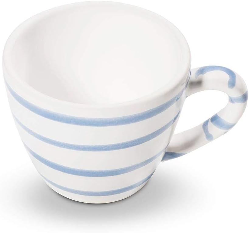 GMUNDNER KERAMIK Esspresso Cup, Blue Flamed, 2.0 oz, Handmade in Austria