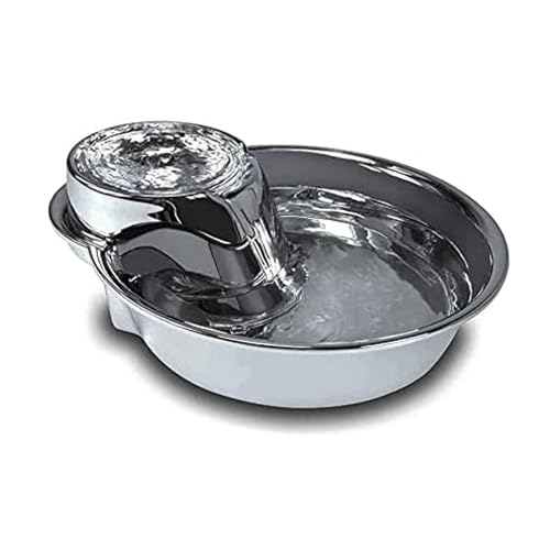 Fuente de agua para gatos 3.8L acero inoxidable