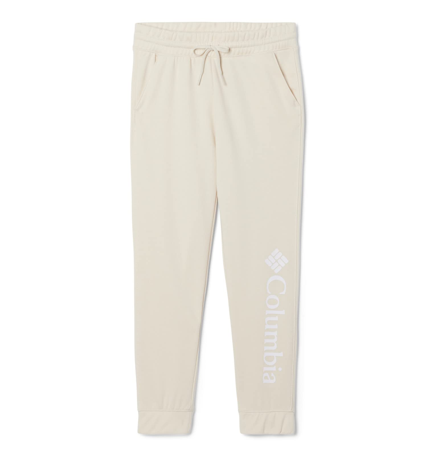 Columbia Girls' Trek French Terry Jogger Sweatpants, Chalk, M