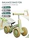Babelio Updated Baby Balance Bike for 1 Year Old Boys Girls, 10-36 Month Toddler Balance Bike, 4-Wheel Off-Roader Design, Adjustable Seat & Handlebar - Green