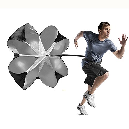 抵抗パラシュート トレーニング レジスタンスパラシュート スピード傘 運動用品 陸上競技 爆発力 練習用傘 陸上 サッカー フットサル 筋力トレ フィットネス 収納袋付き