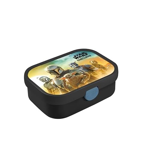 Mepal - Lunchbox Campus - Bento Lunchbox für Kinder - Brotdose mit Bento-Fach & Gabel - Meal Prep Box mit Clip-Verschluss - BPA-frei & Spülmaschinenfest - 750 ml - Star Wars