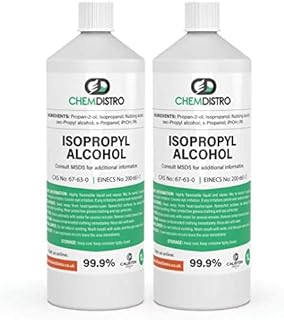 Isopropyl Alcohol 99.9% for Cleaning x2 1000ml 2L