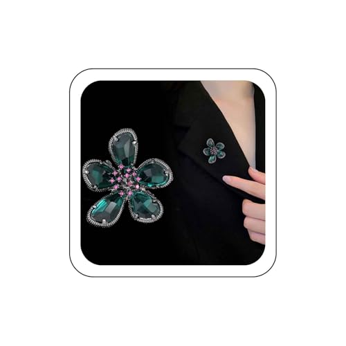 ラインストーン 猫 ブローチピン レディース ガールズ ヴィンテージ AB