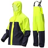 Confort Ajustable – Capuche réglable, taille élastique, bretelles ajustables et poignets en néoprène pour liberté de mouvement optimale.