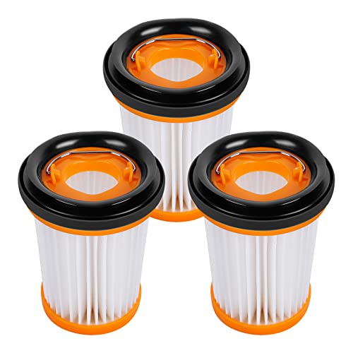 KEEPOW Wandvac Filter Replacement Compatible with Shark WANDVAC Handheld Vacuum WV201 WV200 WV205 WV220, Compare to Part # XHFWV200, 3 Pack