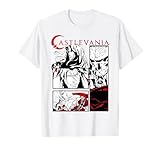 Castlevania Black & White Comic Panels T-Shirt