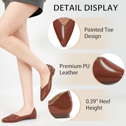 Flats for Women Ballets Shoes: Dressy Comfortable 2025 Leather Flat for Wedding - Ladies Dress Work Walking Shoe4
