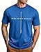 Christian Shirts for Men Jesus Faith Shirts Vintage Religious Cross T-Shirt Bible Verse Inspirational Tee Tops Blue