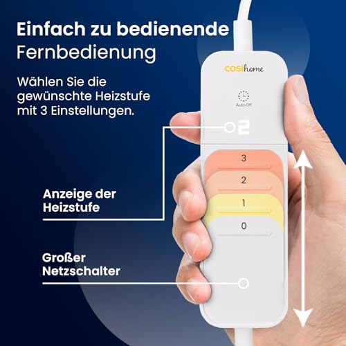 Nackenheizkissen Cosi Home mit Abschaltautomatik und 3 Wärmestufen