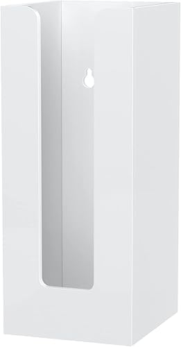 Richboom Soporte organizador de almacenamiento acrílico para taza de café y tapa, 1 compartimento, color blanco