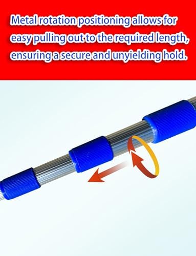 6.6-19.7ft Telescopic Boat Hook - Heavy Duty Aluminum Marine Tool for Safe Docking, Mooring, Overboard Rescue & Secure Reach - Essential Boating Equipment