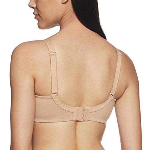 Image of Jockey ES19 Women's Wirefree Non Padded Super Combed Cotton Elastane Stretch Full Coverage Plus Size Bra with Lace Styling and Adjustable Straps