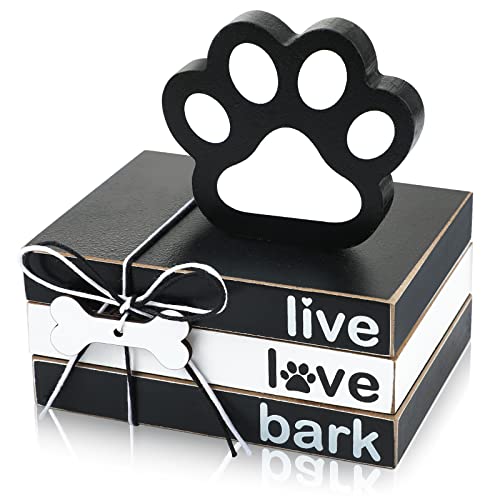Image of Pinkunn 4 Pcs Dog Wooden Table Decorations Dog Lover Gift Decorative Trays
