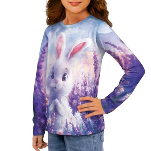 Image of Long Sleeve Shirts for Girls Winter Tops 3-16t Cartoon T Shirts for Fall Clothes