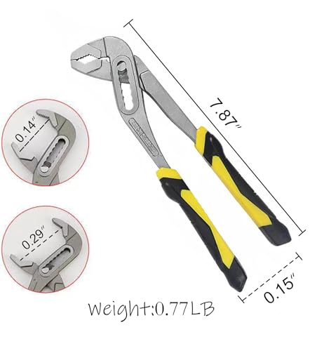 Image of Channel Locks Plier 8 inch,High Torque,V Jaw,Anti-Slip Handle.