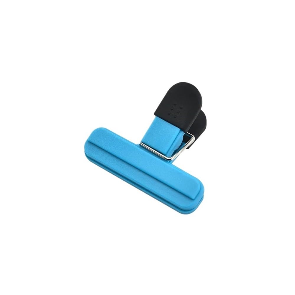 5PCS Bag Clips-Plastic Sealing Clips For Chip Bags,Snacks,Bread Packaging - Reusable Kitchen Savers In Assorted(Blue S)
