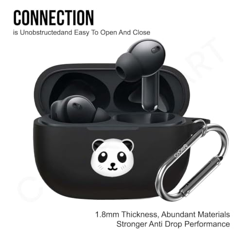 Image of Soft Silicone Case Cover for Realme Buds T310 | Buds N1 (Panda)