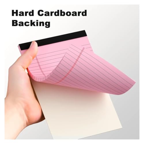 Blocs-notes colorés avec perforation supérieure lot de 4 lignés - 5