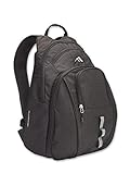 Brenthaven Tred Omega Backpack with Padded Pockets for 15 inch Laptop, MacBook, Chromebooks & Tablets - Durable, Comfortable, Spacious, and Secure for College, Office, Business or Personal Use - Black