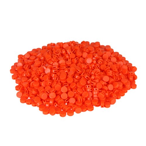 Preisvergleich Produktbild 1000 St. Kunststoffplomben orange 8mm - Plomben