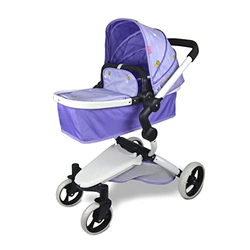 Anivia Cochecito de muñecas, Cochecito de muñecas, Cochecito de muñecas Cochecito y Cochecito Juguetes Regalo para niños, Muñecas adecuadas de hasta 20 Inch - Púrpura Cover