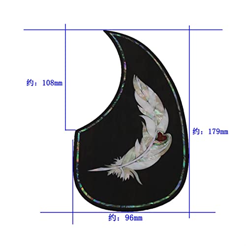 FLFL Guitare Acoustique Pickguard Palissandre Incrusté d’un Motif De Coque Décoré Autocollant Pick Guard Autocollant… - Les Beatles, Paul McCartney, John Lennon, RIngo Starr, George Harrison FLFL Guitare Acoustique Pickguard Palissandre Incrusté d'un Motif De Coque Décoré Autocollant Pick Guard Autocollant… – Image 3