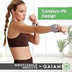 Gaiam Wrist and Ankle Weights, Wearable Bracelet to Strengthen, Tone & Sculpt, Adjustable Ankle Weights for Women & Men for Yoga, Dance, Pilates, Barre, Cardio, Home & Gym Use - Image 5