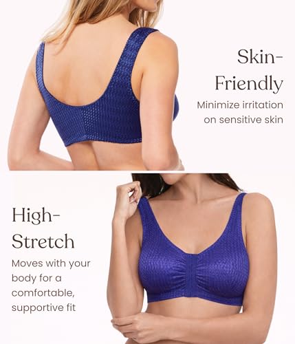 Image of Carole Martin Full-Freedom Comfort Front Closure Bra for Women, Wireless