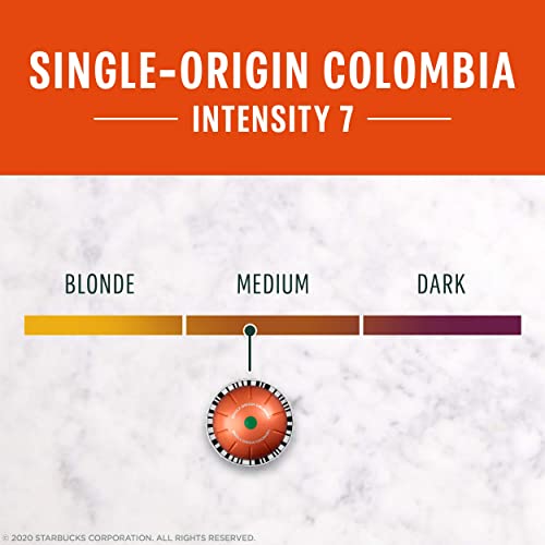 Image of Starbucks by Nespresso Vertuo, Single-Origin Colombia, Medium Roast, Brews 32 capsulas(4 Box)