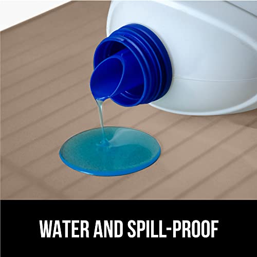 Gorilla Grip Peel And Stick Adhesive Removable Liner And Wire Shelf Liner, Adhesive Liner Size 17.5 In X 10 Ft, Easy Install, Wire Shelf Liner Size 36X14 Pack 4, Durable, Both In Beige, 2 Item Bundle #TOP7